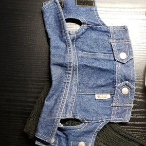 Woolrich Denim Dog vest with detachable sweater